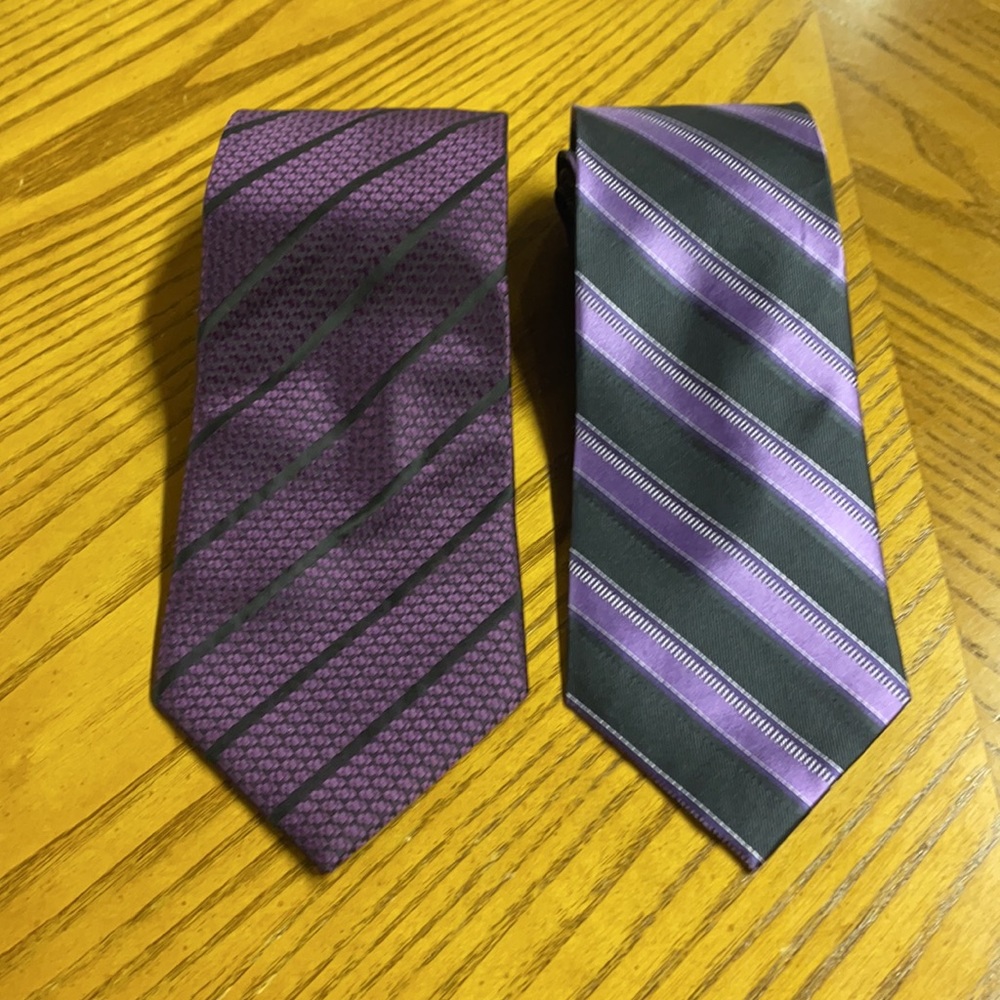 DKNY-ZIGLAR Purple Tie Bundle | 100% Silk